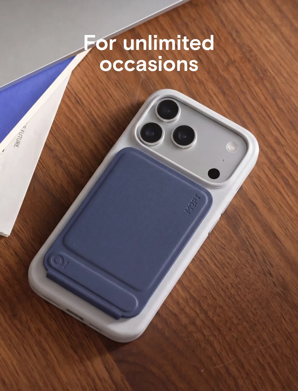 MOFT Snap Invisible Phone Tripod Wallet MOVAS™ 專利純素皮革 MS027W