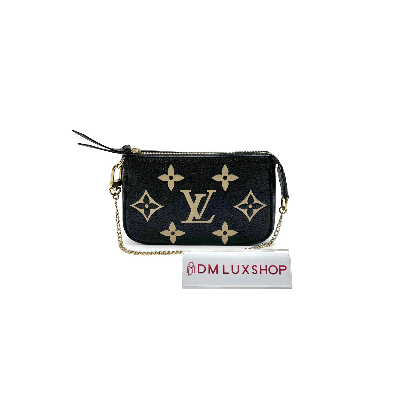 LV Bicolour Black Empreinte Mini Pochette Accessoires 