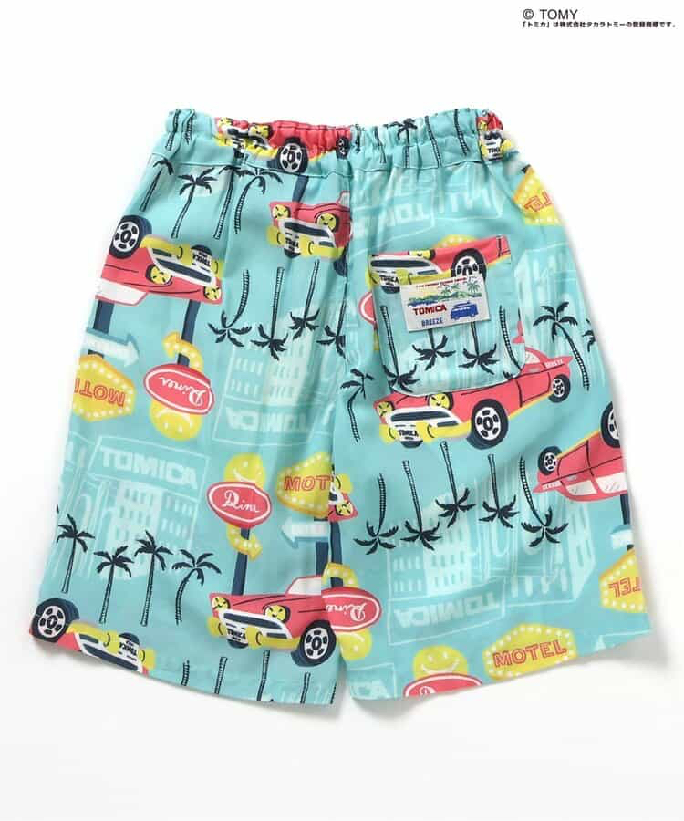 🇯🇵預訂 日本直送🇯🇵Breeze x Tomica系列兩色椰樹車車滿印夏威夷風七分褲