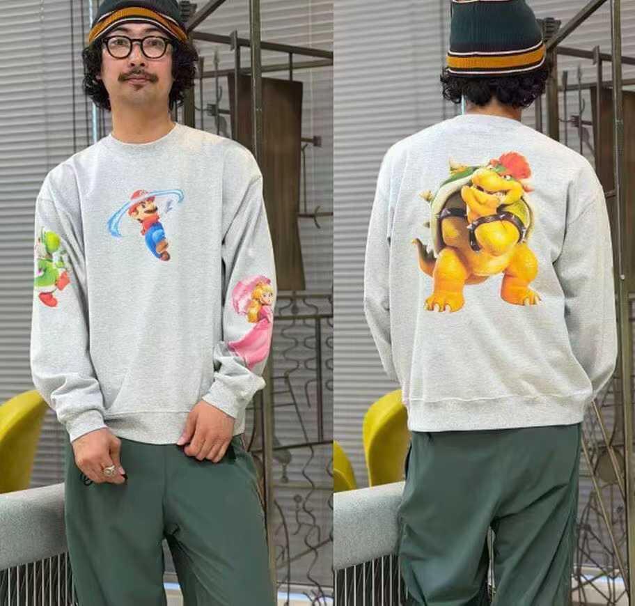 預訂 SUPER MARIO × BEAMS圓領毛圈衛衣 [貨號26A837]