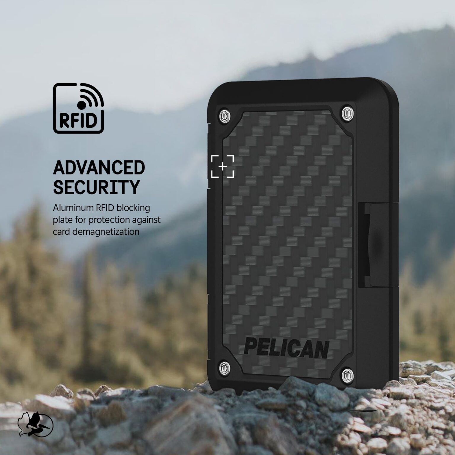 Pelican-磁吸手機卡包錢包 MagSafe RFID Protector Phone Wallet(碳纖維)