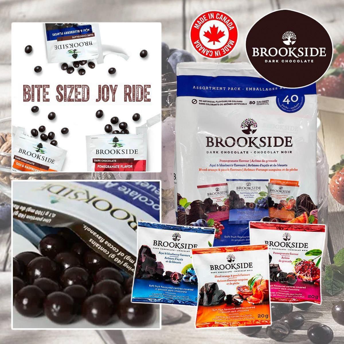 【預訂】Brookside 天然水果黑朱古力 (1袋40包)