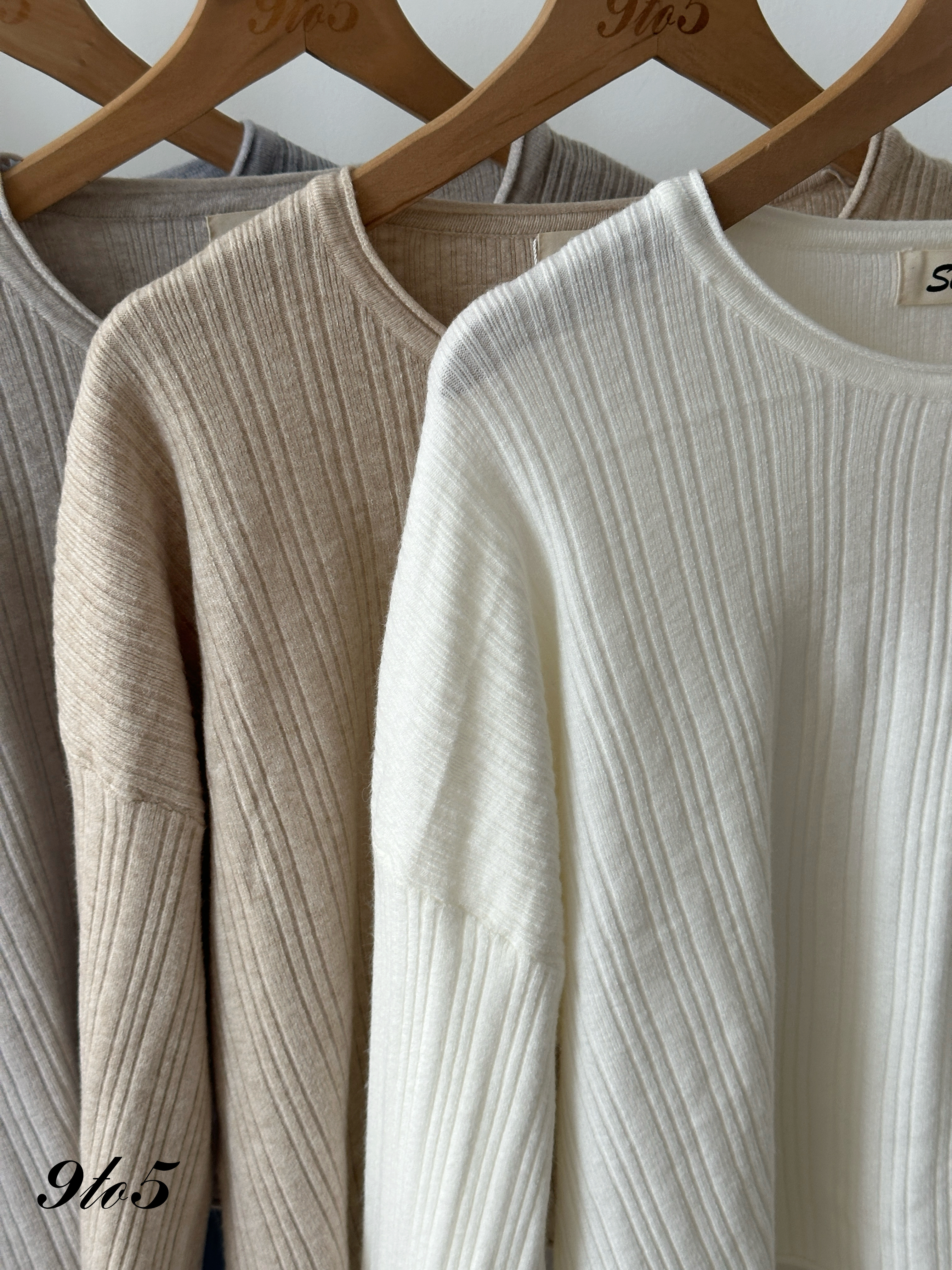 T4130 Long Sleeve Knit Top - 6 Colors 