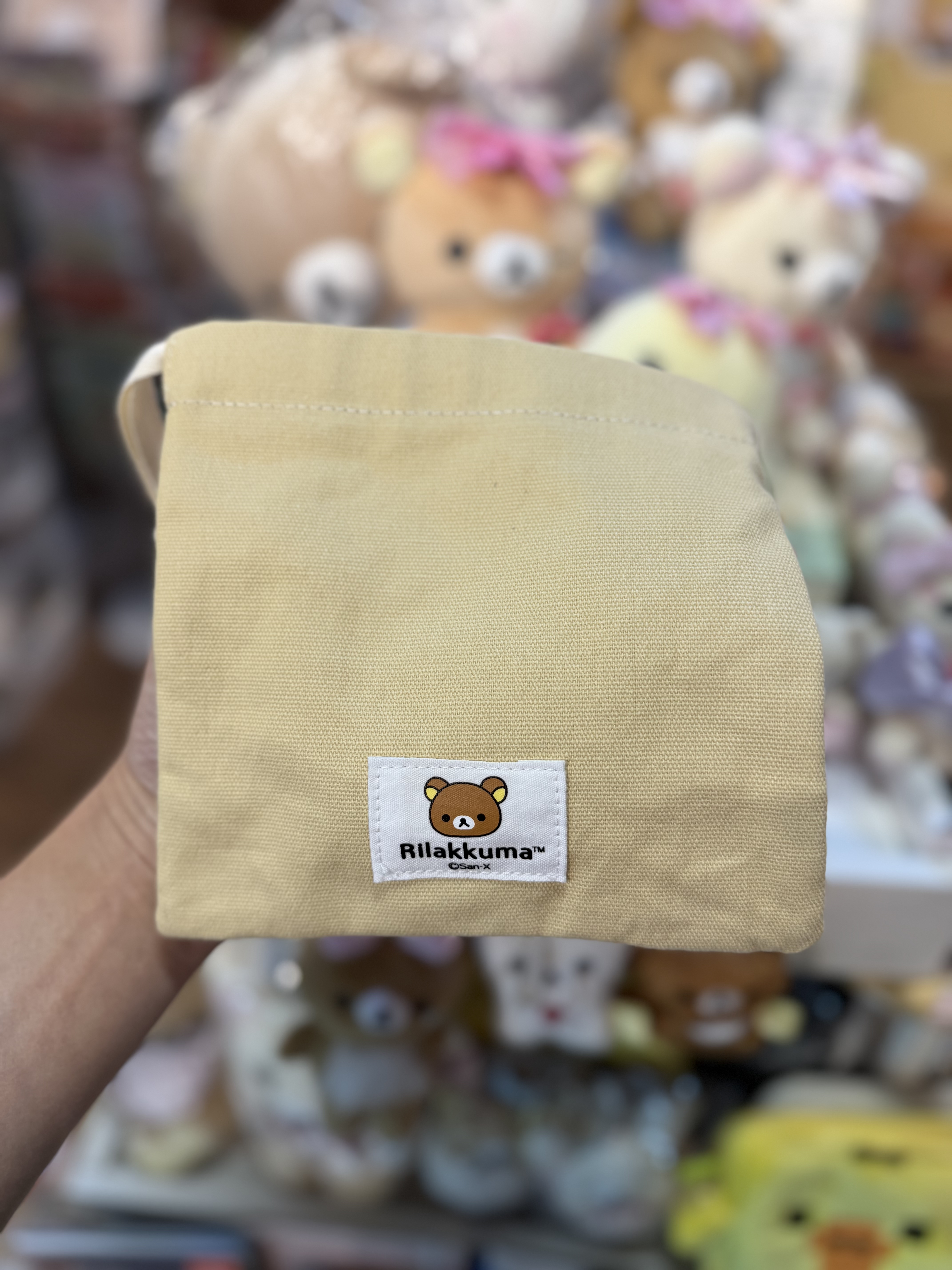 《現貨》全新日本專店限定 Rilakkuma立體頭仔索袋