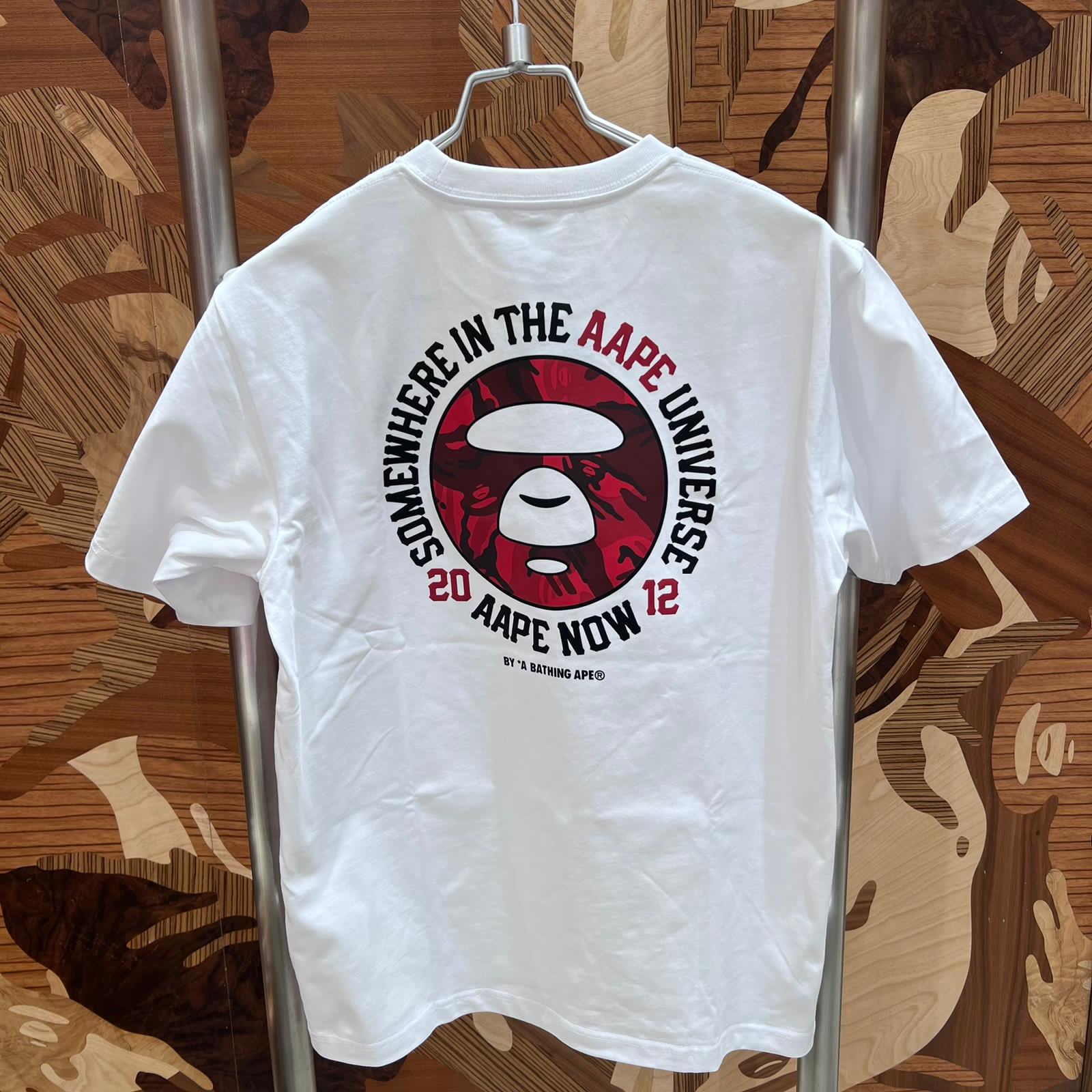 AAPE Regular fit AAPENOW camo moonface tee (1842)