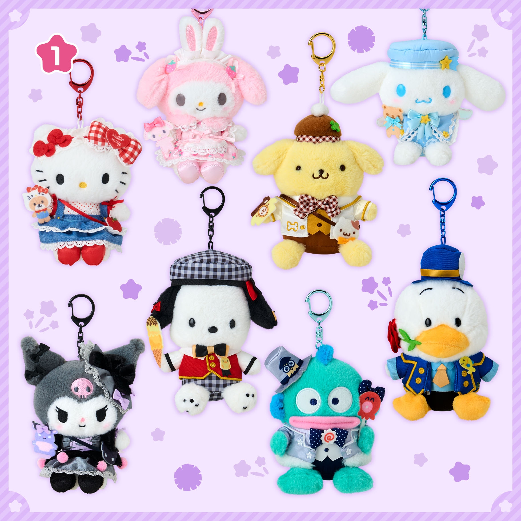 🌸 【預訂】Sanrio 角色大賞第四彈-No.1公仔掛飾