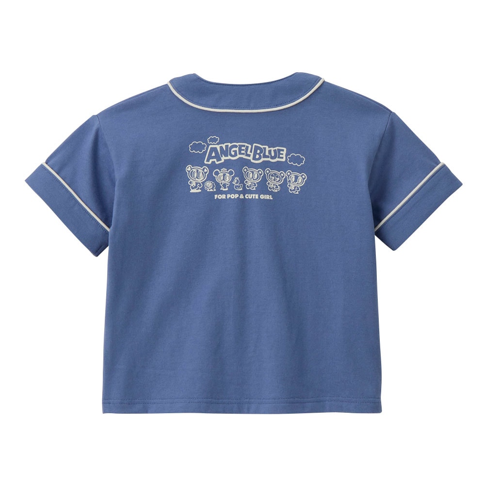 🆕【⭐訂購⭐】  日本直送🌀#AngelBlue 棒球風短袖Tee🌀[PLDA-0012] [260501]