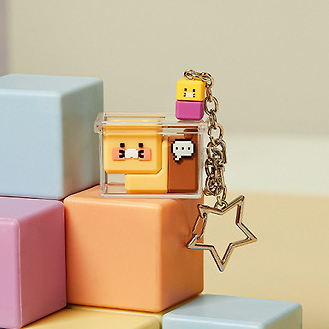 方塊春植 鎖匙扣