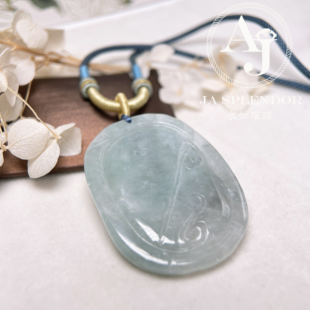 JN-1544 天然翡翠A玉 冰糯晴綠招財鎮宅貔貅挂件