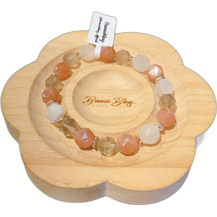 【月神之契 三色和諧】能量療癒守護手串