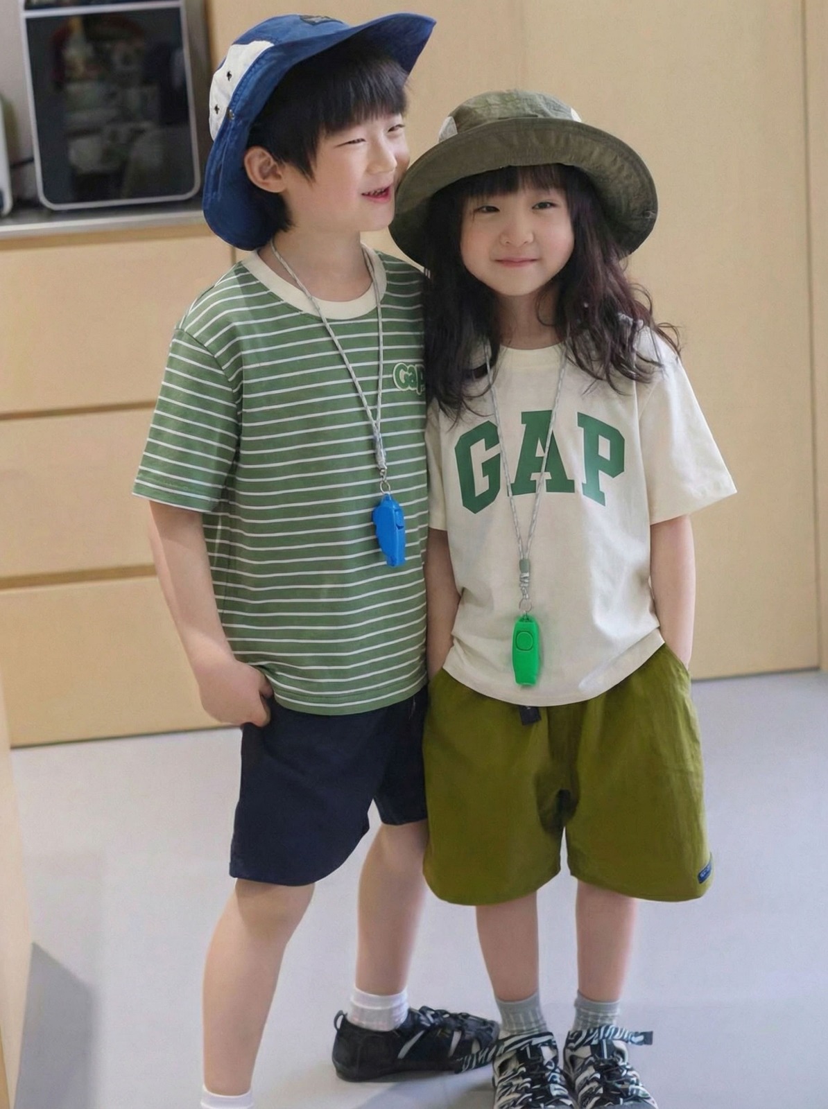 120-170 碼/$128套2件。GAP T恤2件組  #EASTHER 優惠 