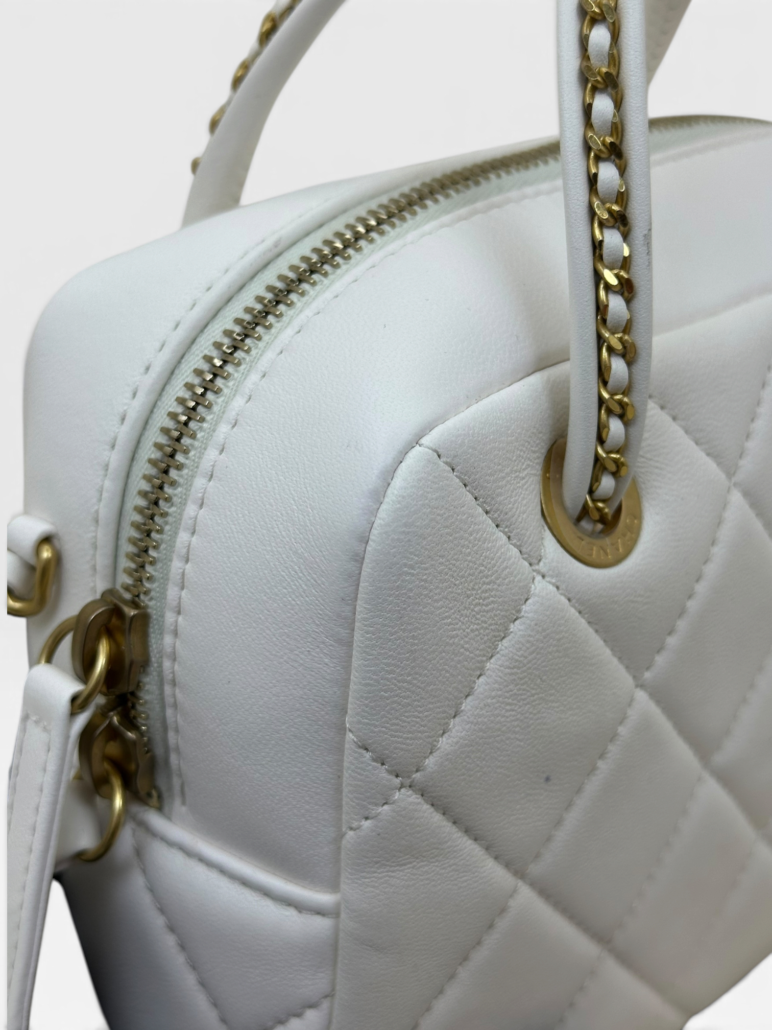 Pre-Owned CHANEL Top Handle Bowling Bag / Product Code: K090406
