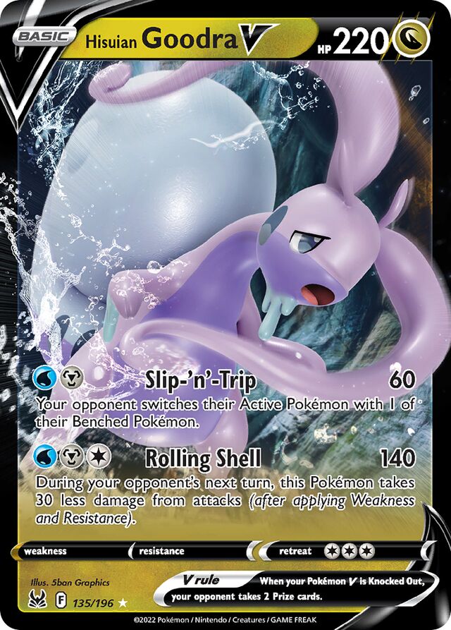 Pokemon TCG Lost Origin - Hisuian Goodra V-135/196