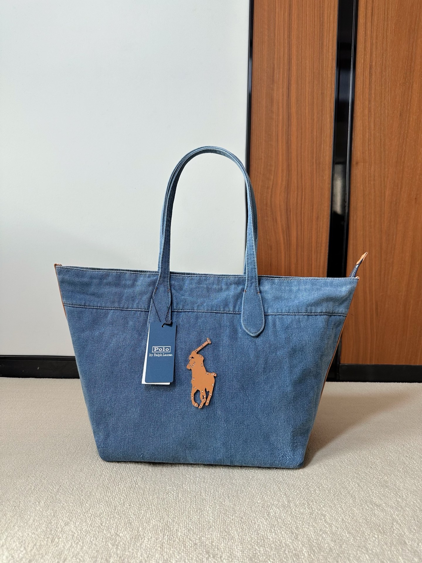 Polo Ralph Lauren 小馬標誌牛仔Tote bag
