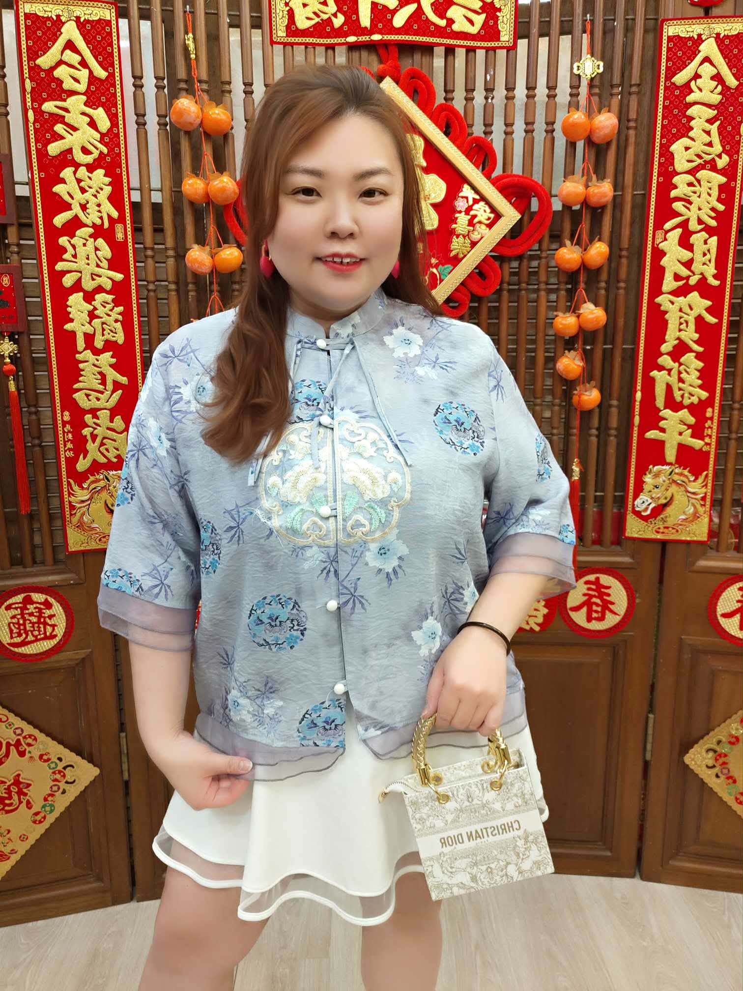 NJN04 DDB08 刺绣图新中式设计上衣