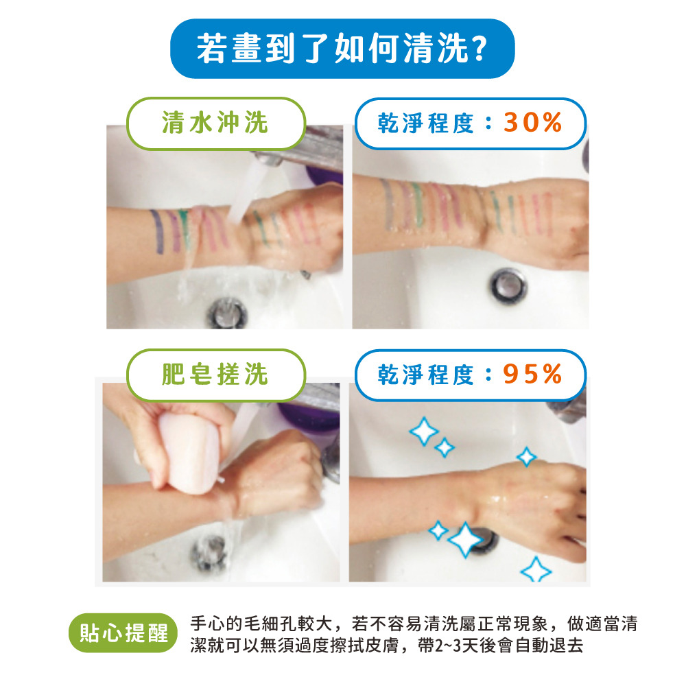 【mamayo 媽媽友】超水洗無毒彩色筆 kidzcrayon 12色超水洗無毒彩色筆