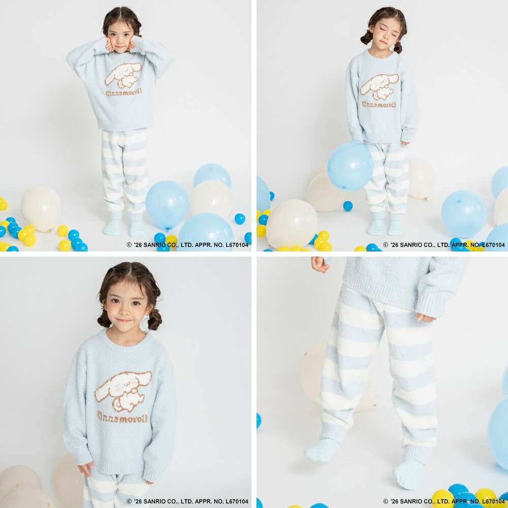 🆕【⭐訂購⭐】 🇯🇵日本直送🌀#Sanrio #Pompompurin / #Cinnamoroll 棉花糖針織長袖家居服🌀[ELJA-0076][261108]