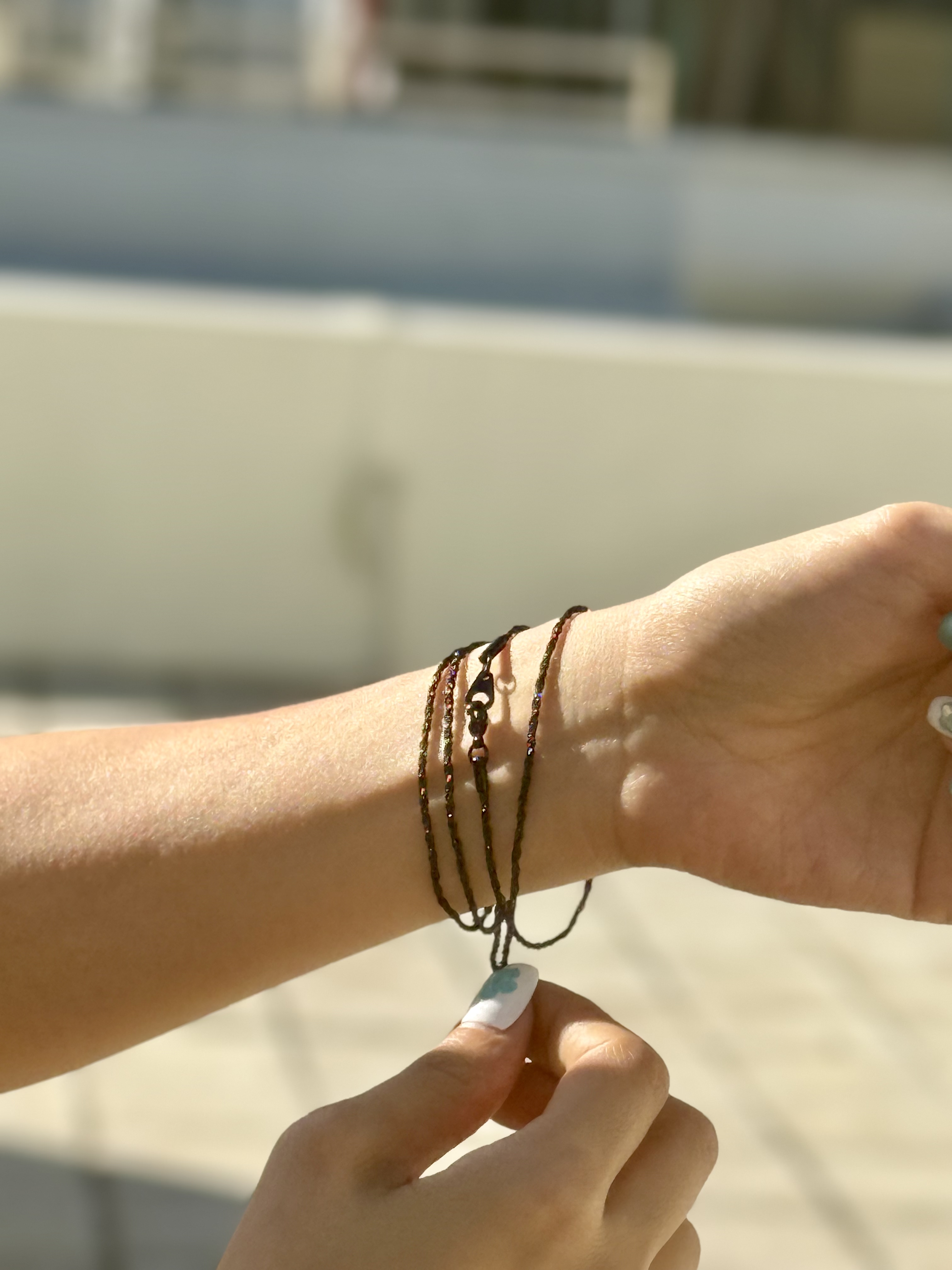 Black twist stainless necklace