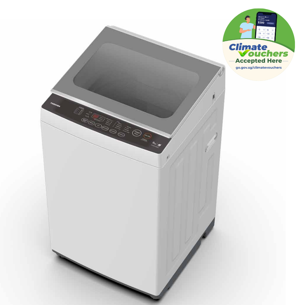 Toshiba 8kg Top Load Washing Machine  AW-M901BS(WS) ESA