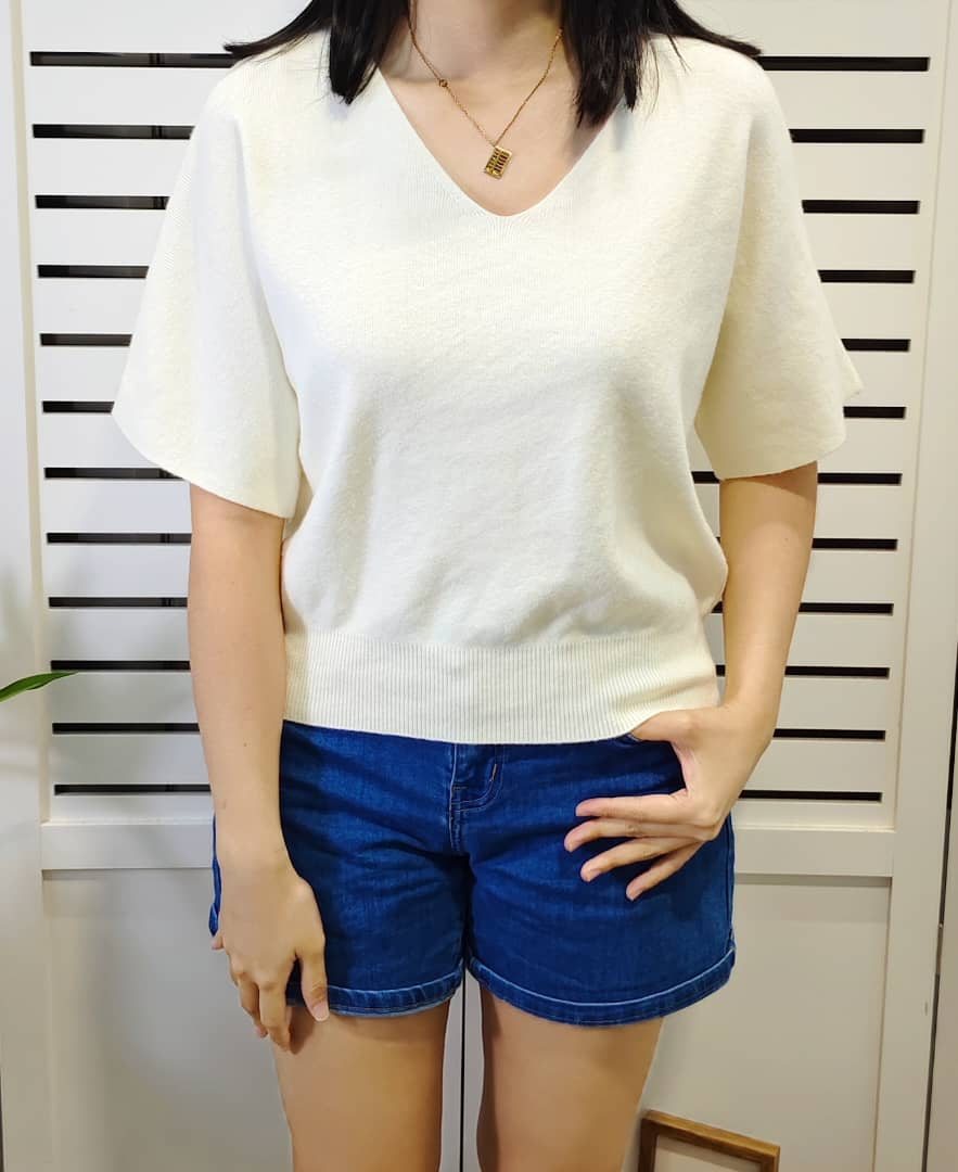 S3179 V Neck Knitted Wear