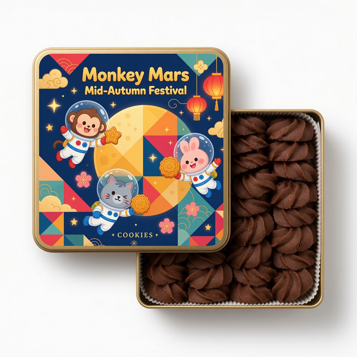 台灣直送 │ Monkey Mars 火星猴子 曲奇禮盒 350g