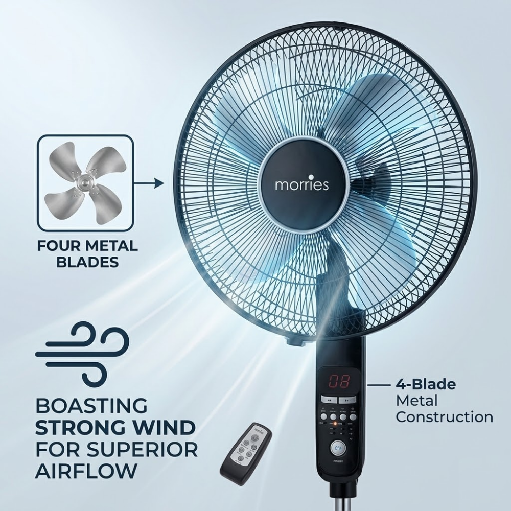 Morries BLDC Remote Stand Fan MS-8816DCSFR UE