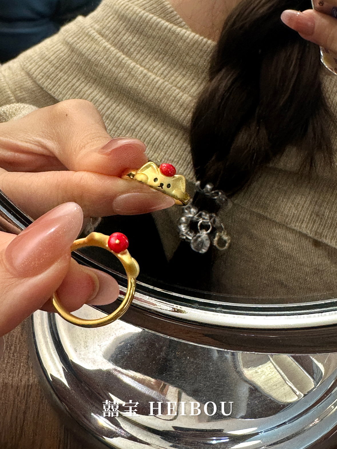 【3D硬金】苹果宾狗戒指