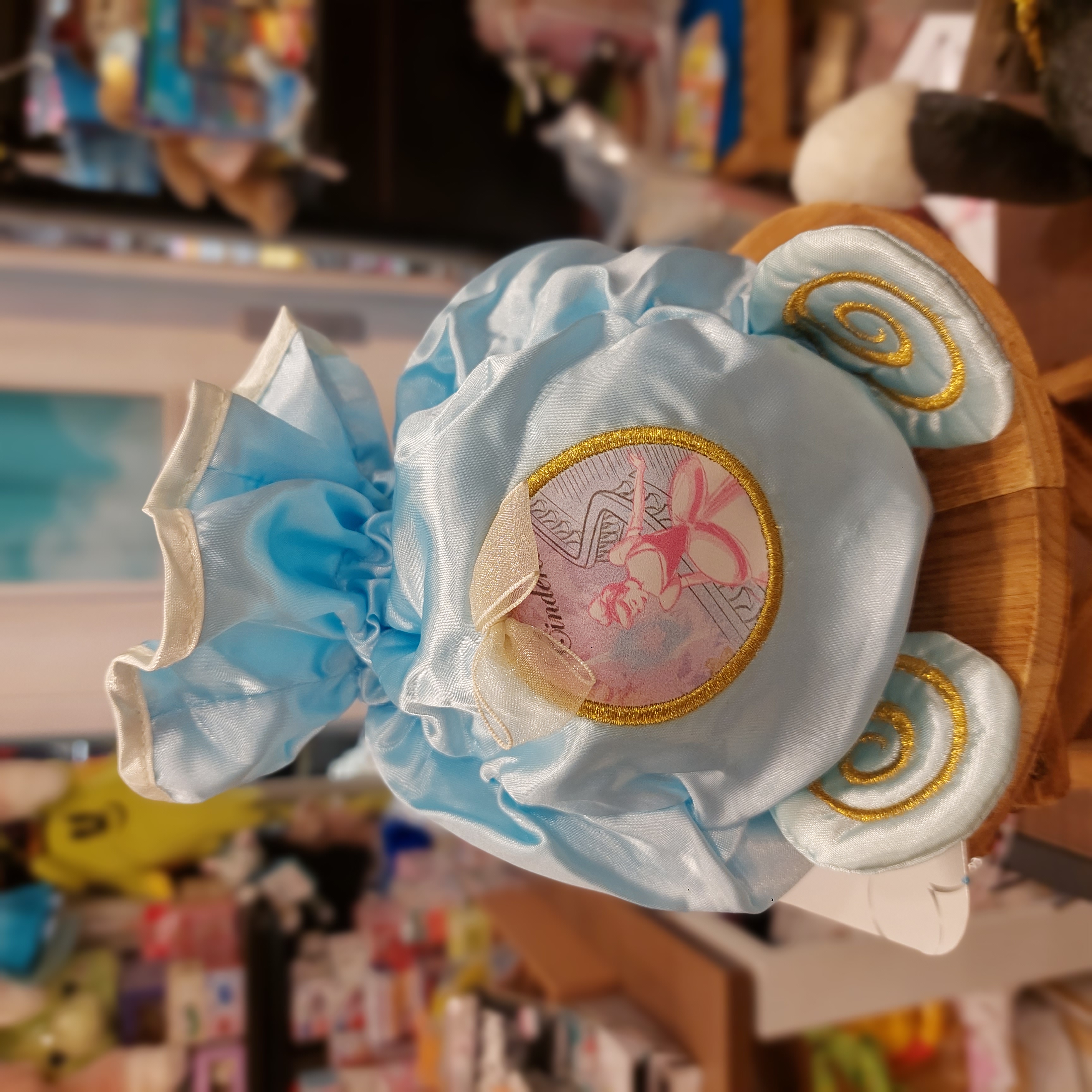 原裝日本 廸士尼 Cinderella 灰姑娘 南瓜車 索繩袋