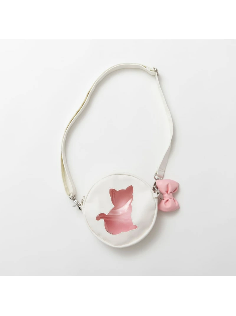 🆕【⭐訂購⭐】🇯🇵日本直送 透明貓咪剪影蝴蝶結🎀單肩包🌀[ELAD-0230][260208]