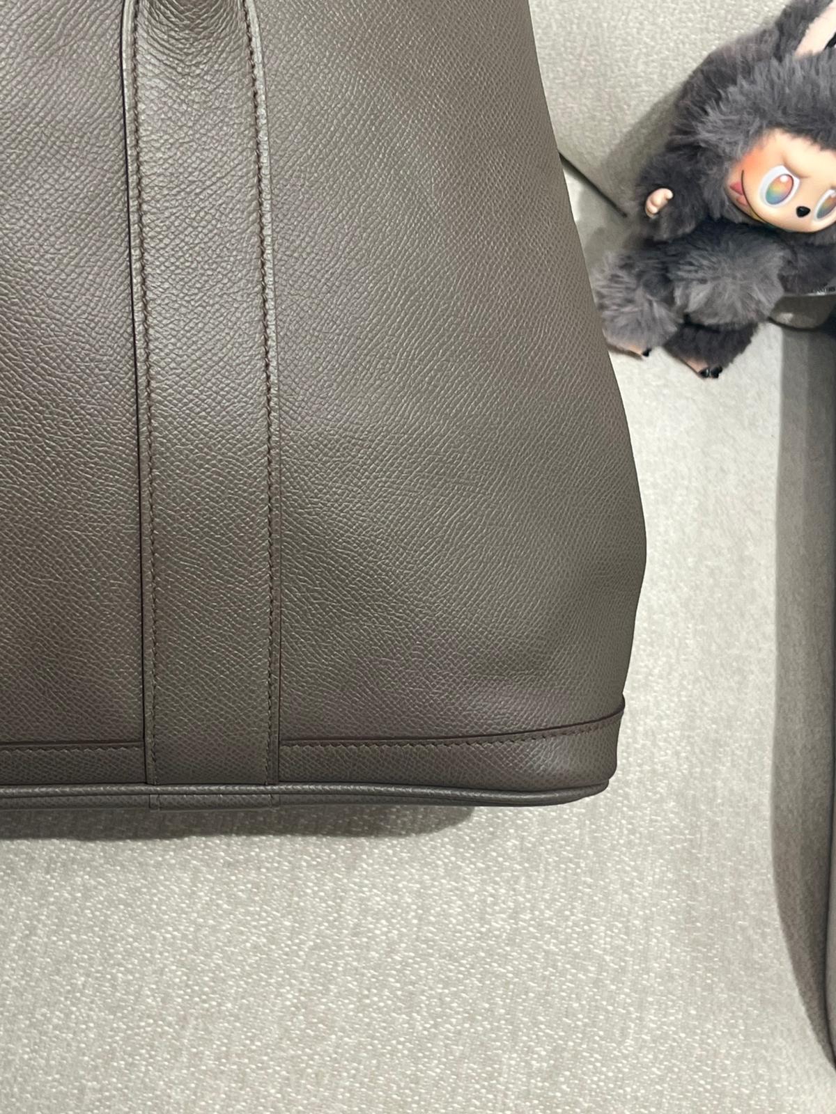 Hermes garden party 36,STAMP A錫器灰 Epsom 牛皮 100%Authentic, 98%new ✅塵袋✅box