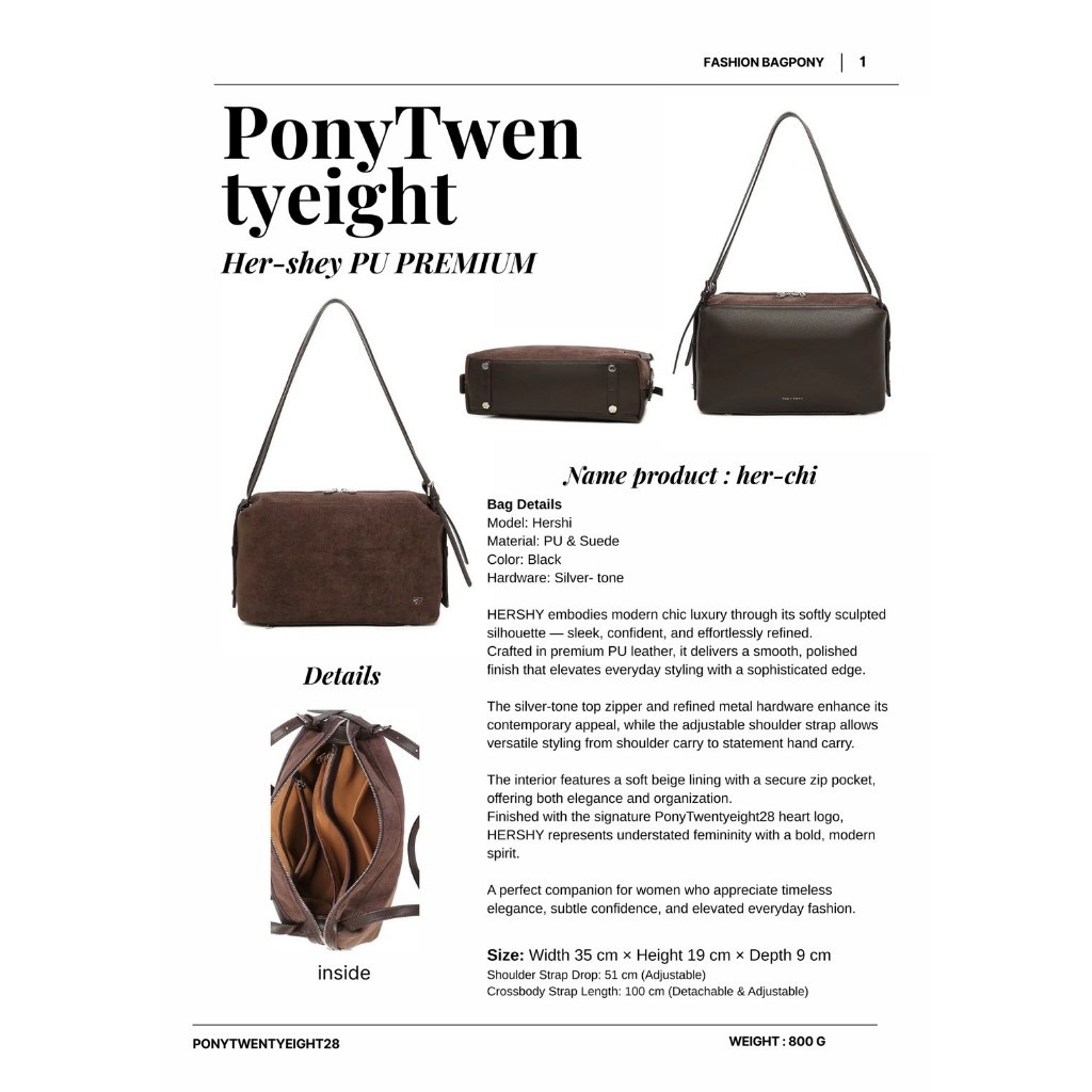 🇹🇭泰國 PONYTWENTYEIGHT Her‑Shey Shoulder Bag👜