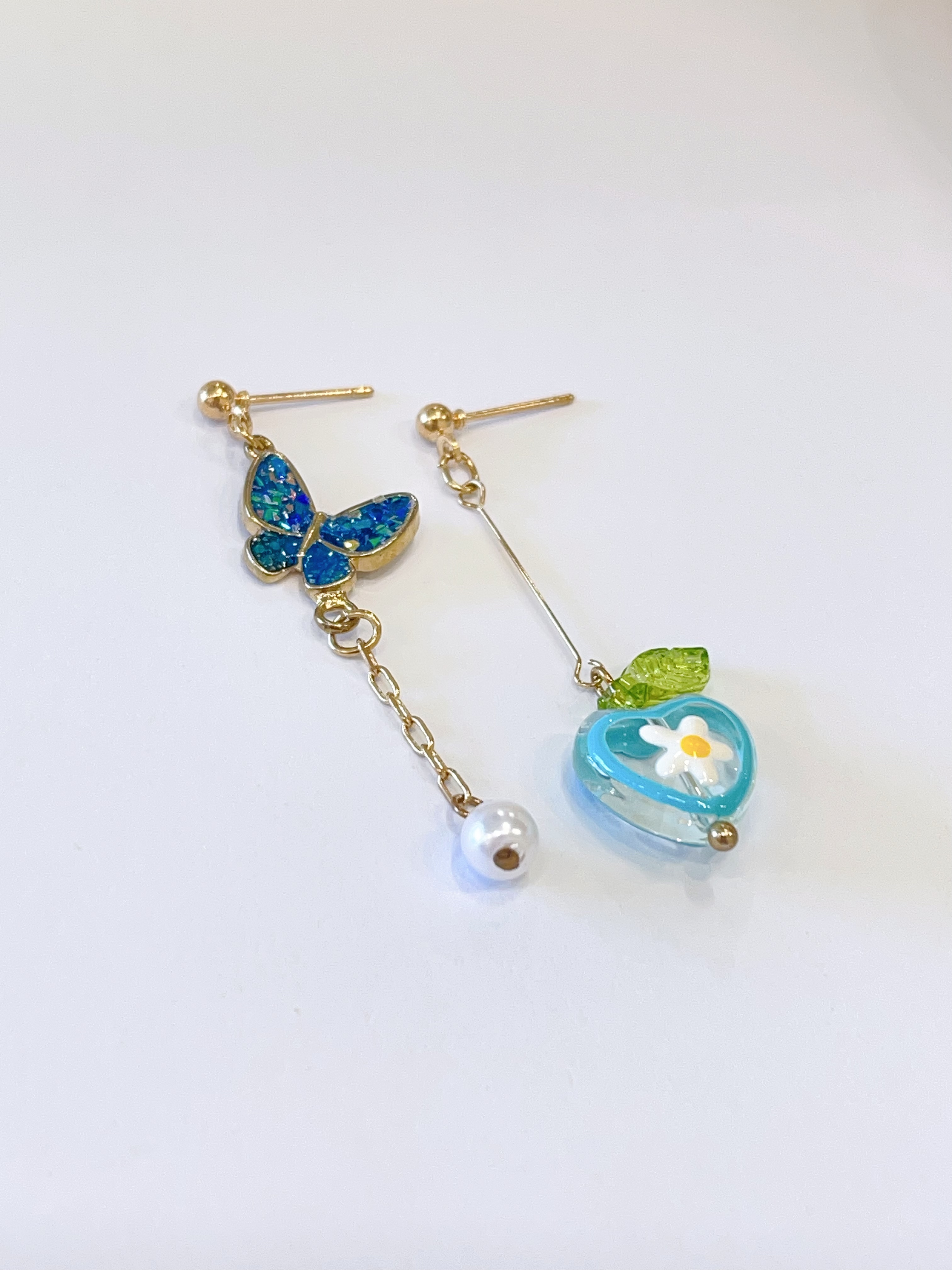 多吉米蓝蝶灵夏天耳环