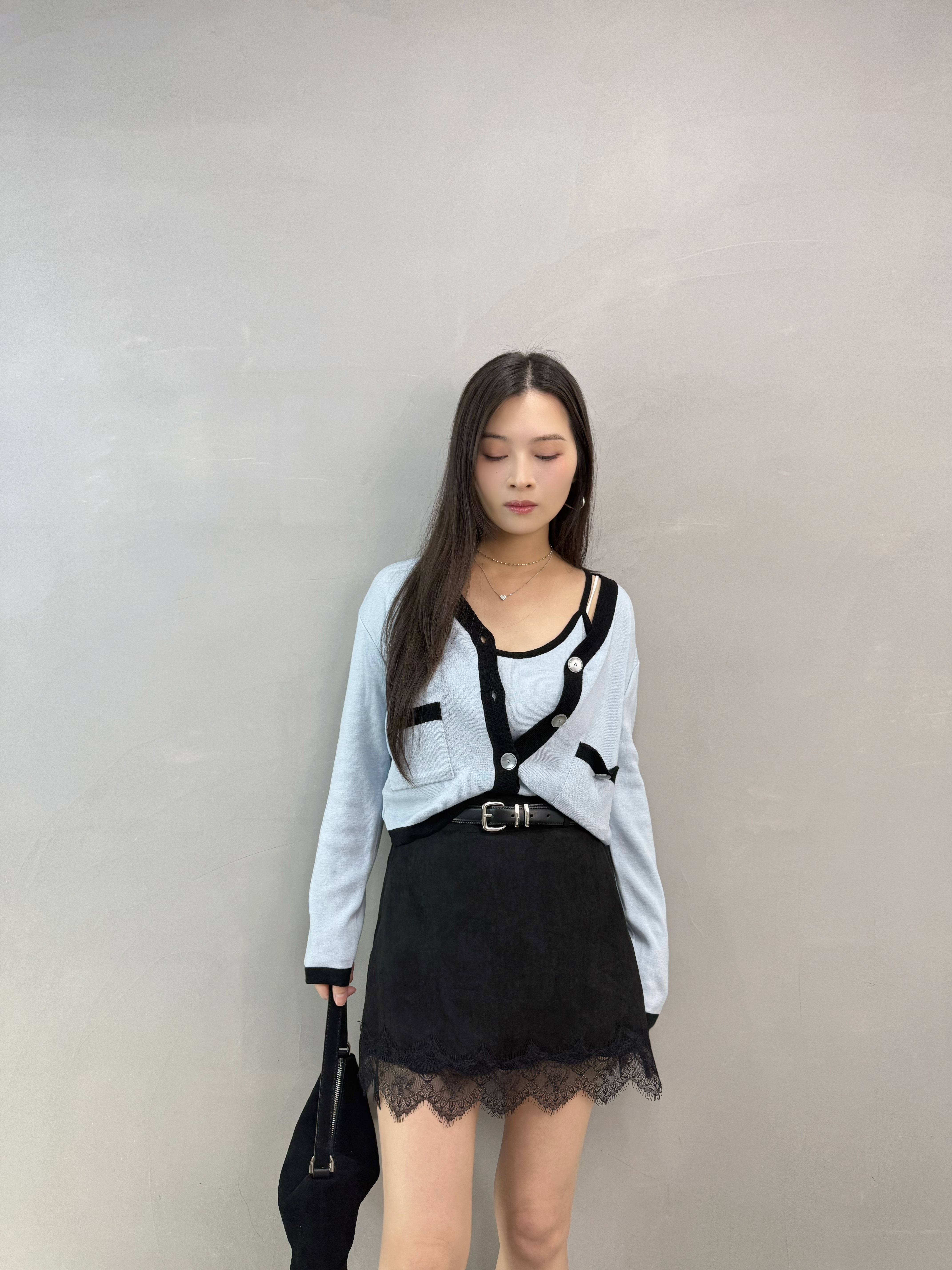 I07 小香風吊帶+外套set
