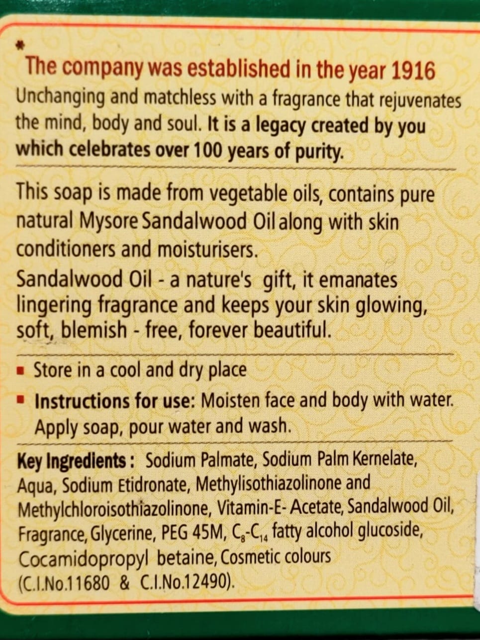 印度 Mystore 檀香皂 (百周年版)