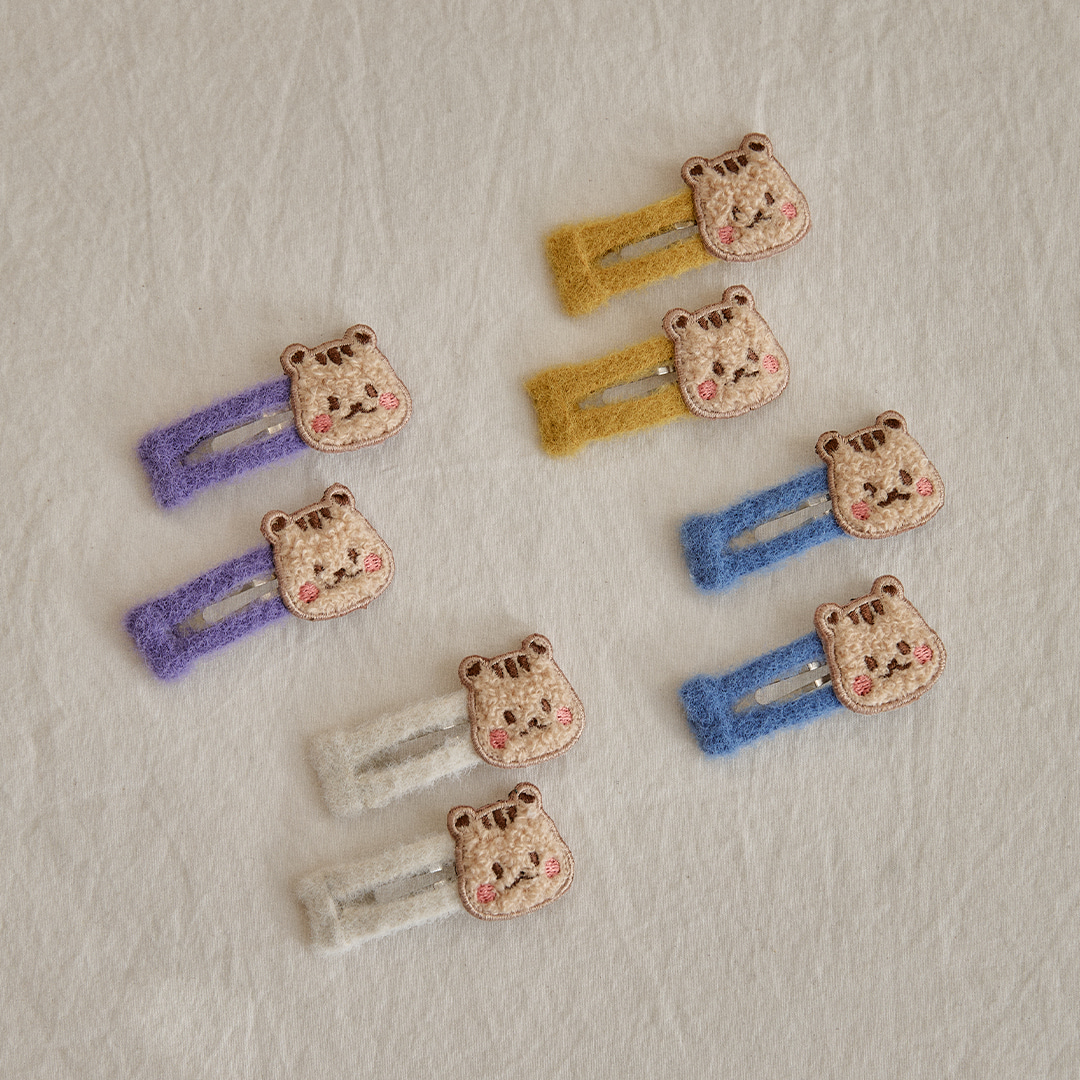 DOTTODOT 毛毛方形髮夾兩件套