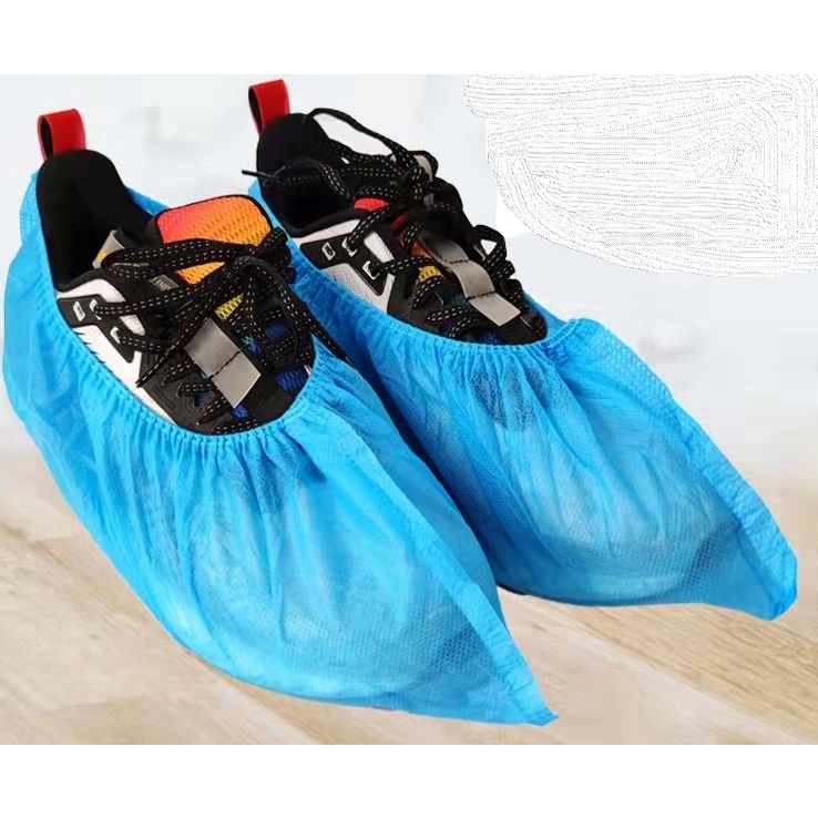 Anti Skid Printed & Non Printed Disposable non woven & EXTRA LARGE Size & CPE waterproof shoe cover - 100pcs per pack