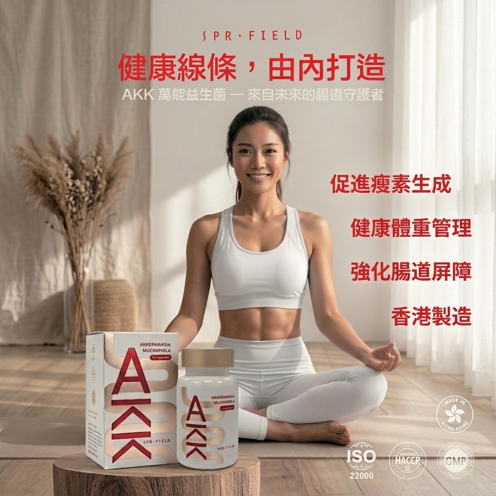 源田 - AKK 益生菌膠囊 60粒裝丨腸道健康丨體重管理丨香港製造