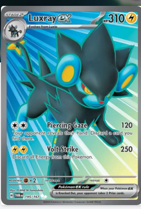Pokemon TCG Card Game -TWILIGHT MASQUE-195/167- LUXRAY EX