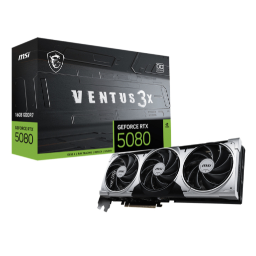 (🔥NEW RELEASE🔥) MSI Ventus 3X NVIDIA Geforce RTX 5080 16GB GDDR7 PC Graphics Card (Brand New Full Set)