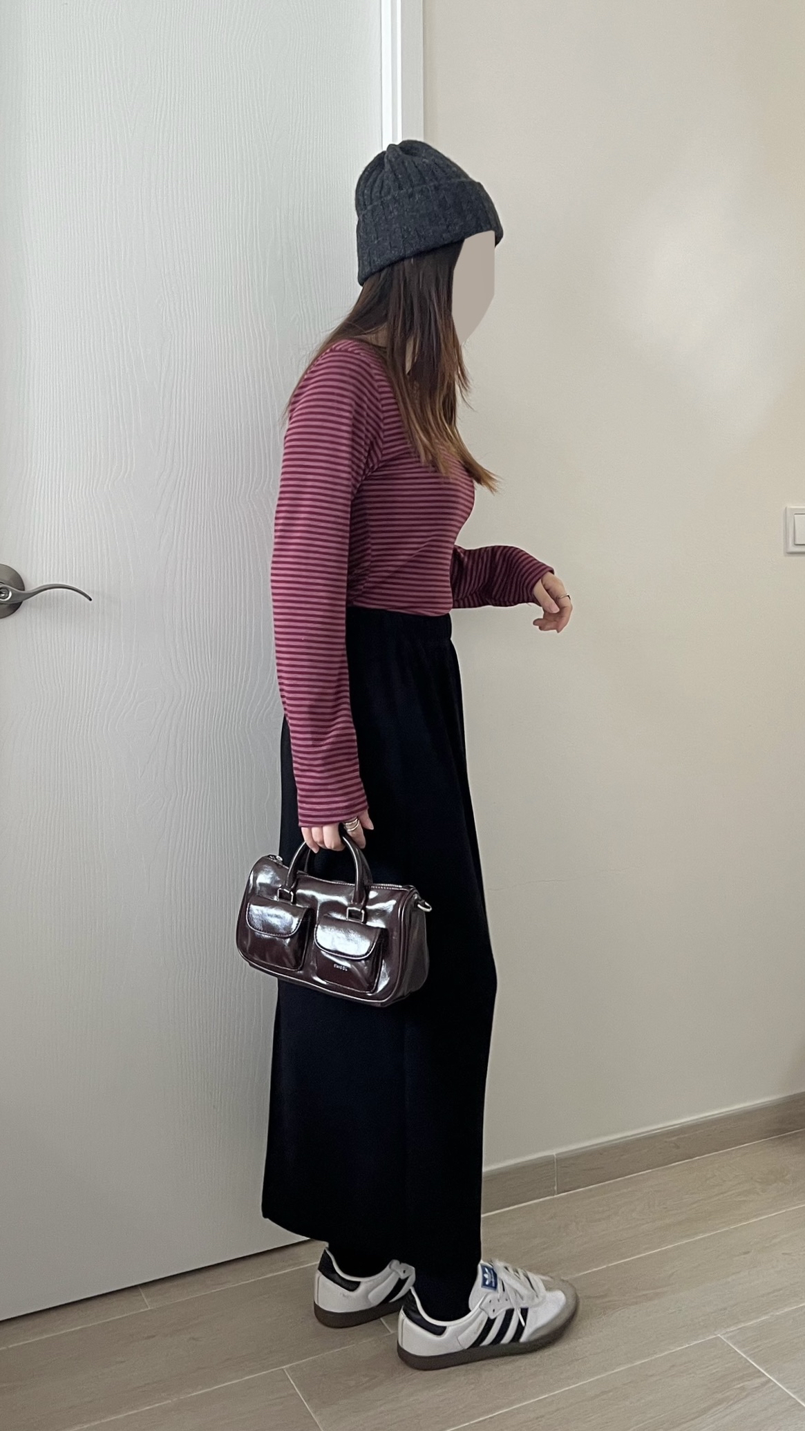 甜甜價 莓果親膚間條衫 現貨