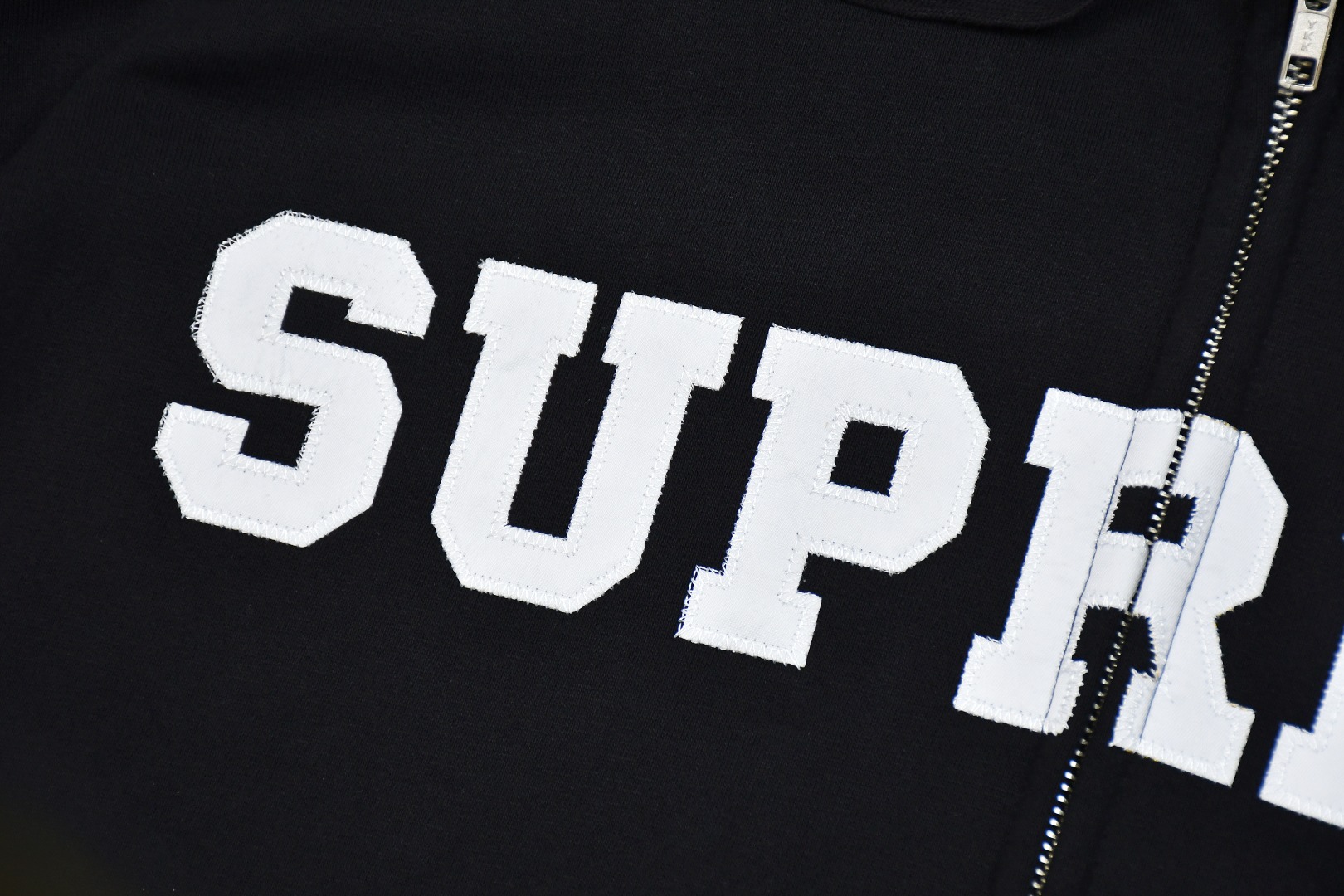 Supreme Collegiate Appliqué Zip Up Hooded Sweatshirt