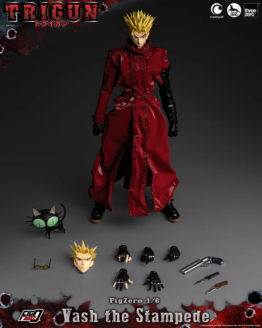 🧲預訂26年第4季：Threezero FigZero  1/6 TRIGUN 《槍神》- Vash the Stampede 威席·史坦畢特 可動figure