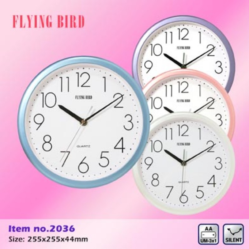 飛鳥掃描掛鐘10吋2036
