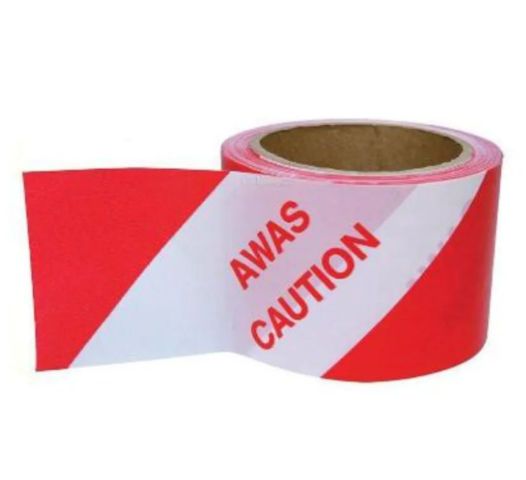 Caution Tape / Awas Tape 48mm x 50m – Non-Adhesive Safety Warning Barrier Tape