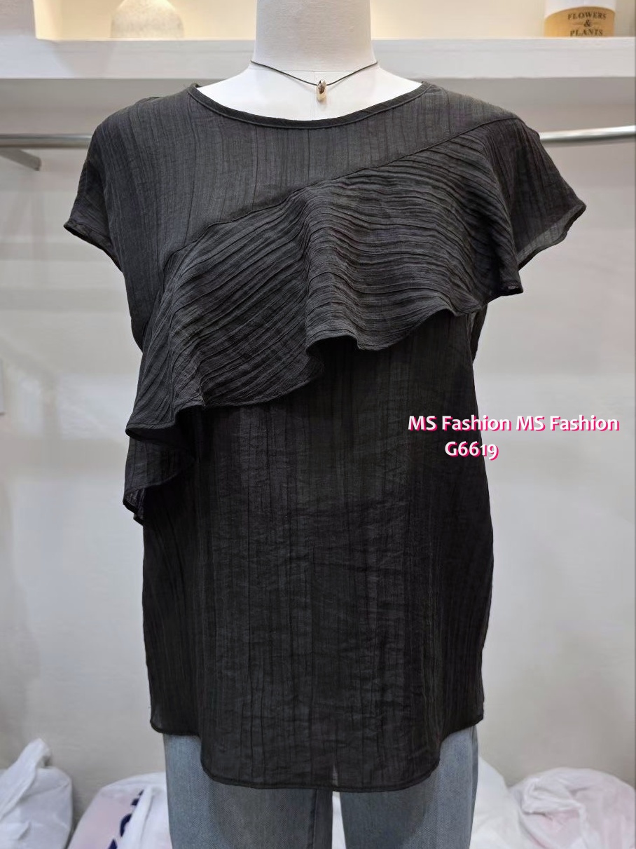 G6619 靚料靚色ruffle top