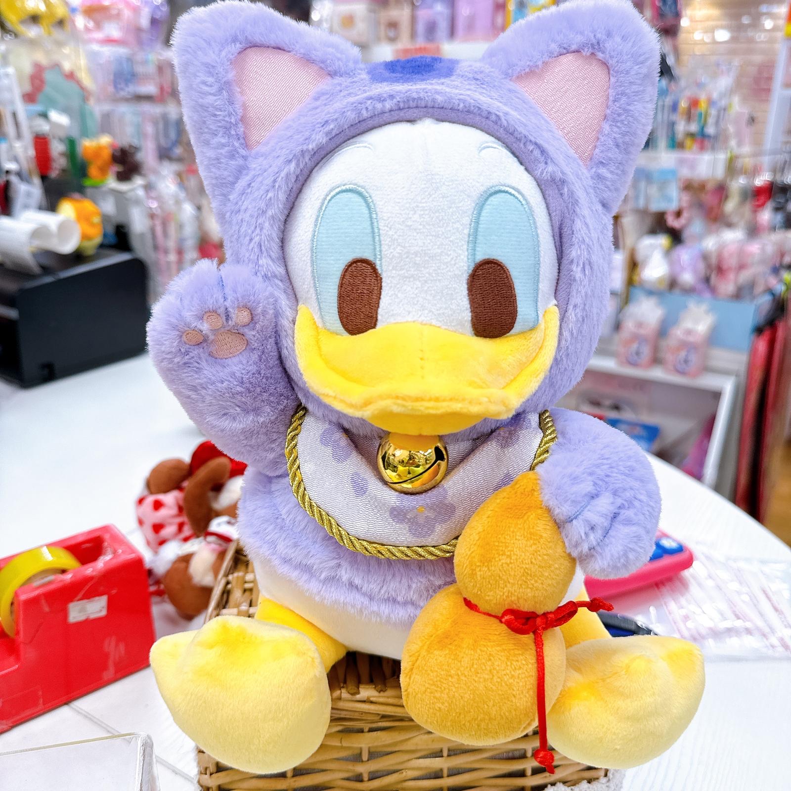 日本直送東京迪士尼唐老鴨/大鼻鋼牙新款新年招財貓系列