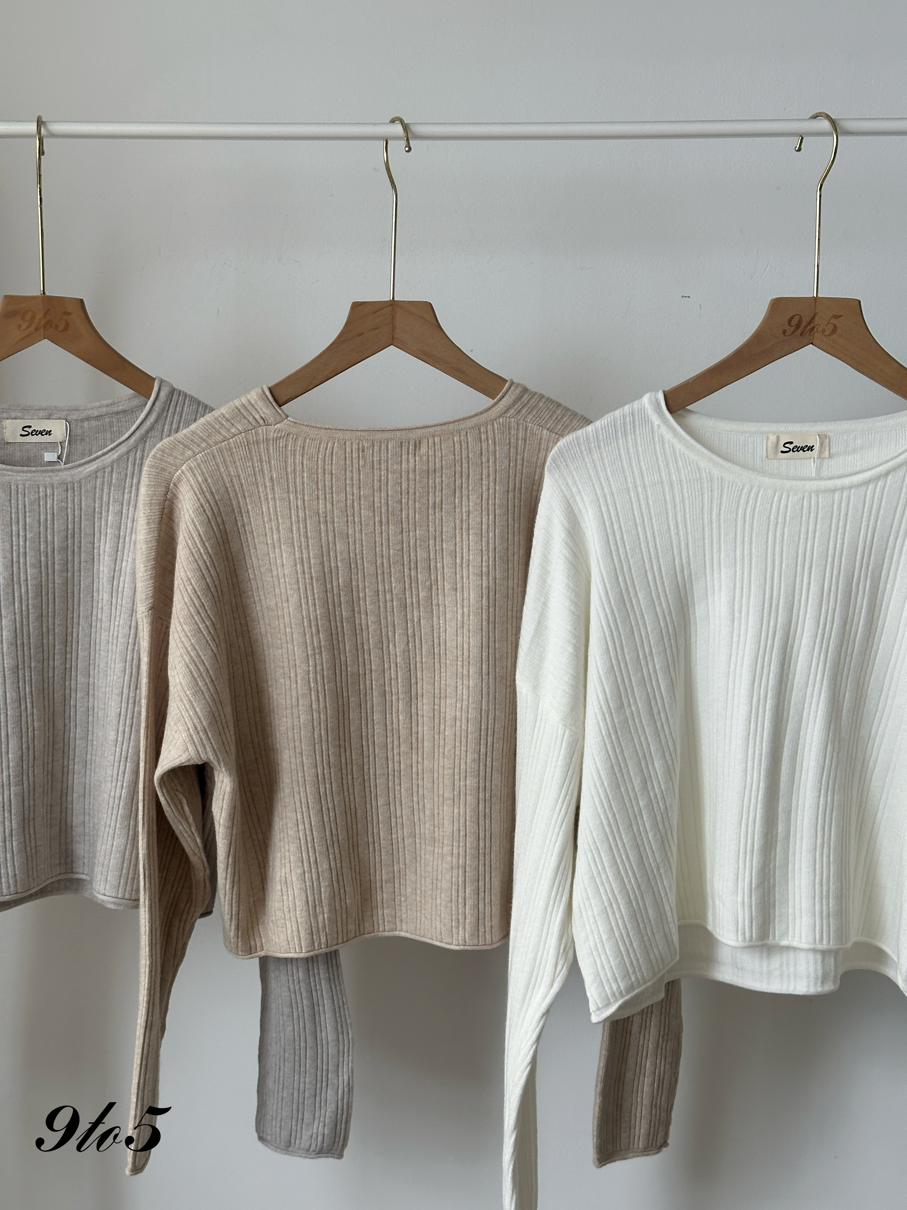 T4130 Long Sleeve Knit Top - 6 Colors 