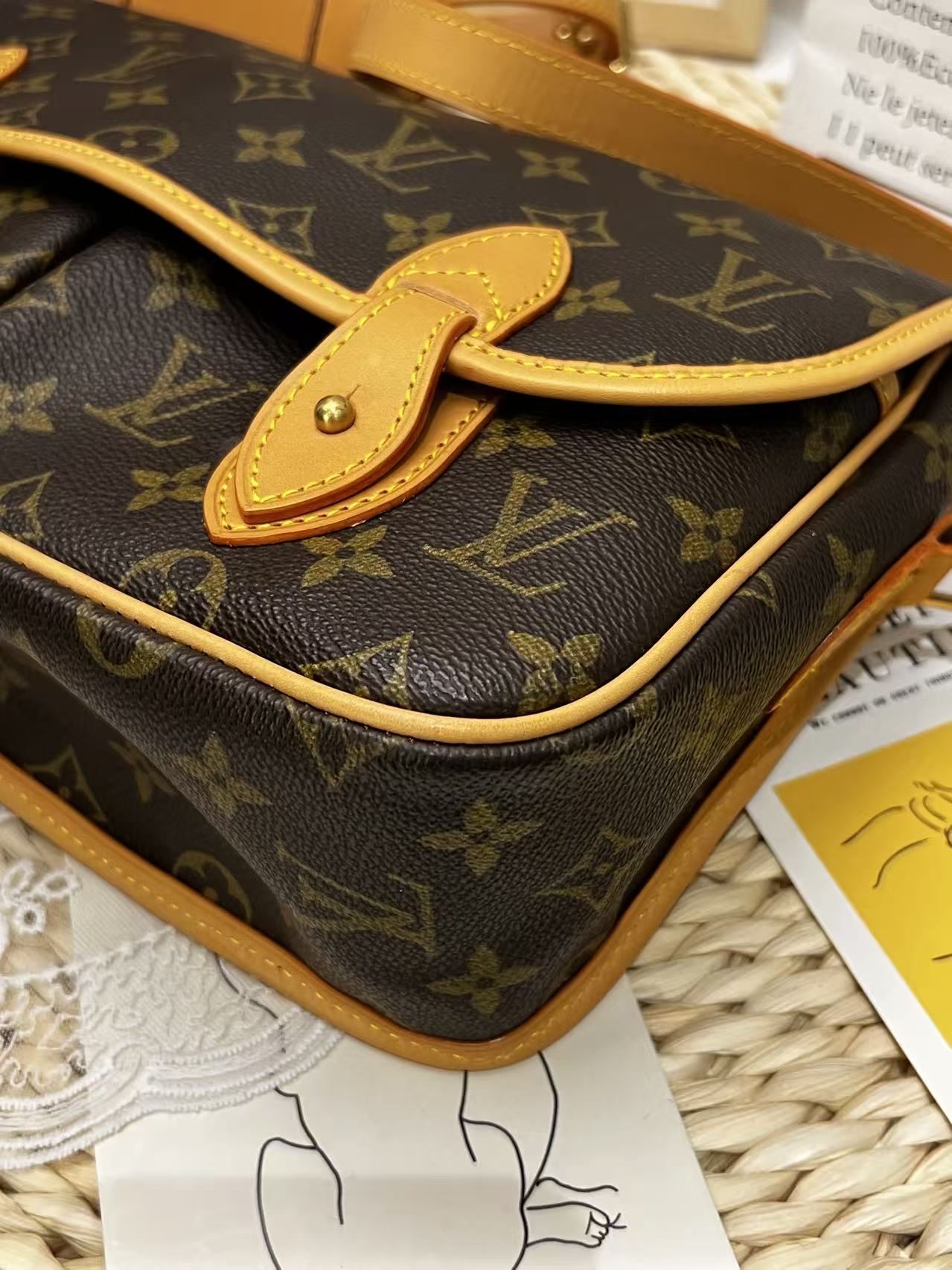 LV Monogram Satchel Messenger