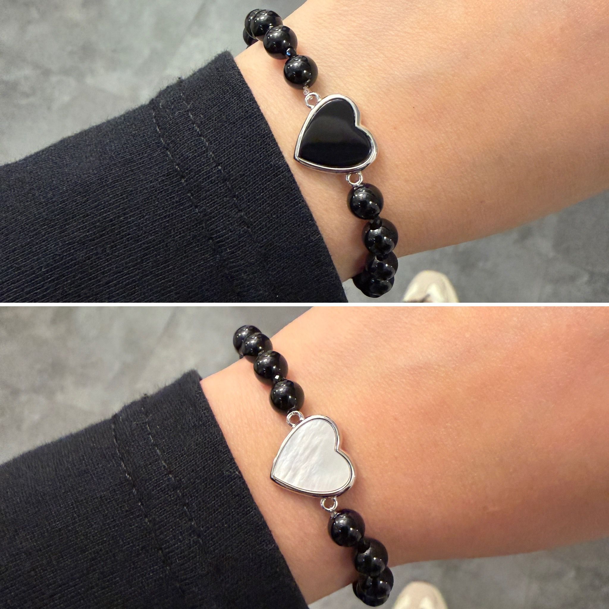 ASB001 黑瑪瑙拼雙面心