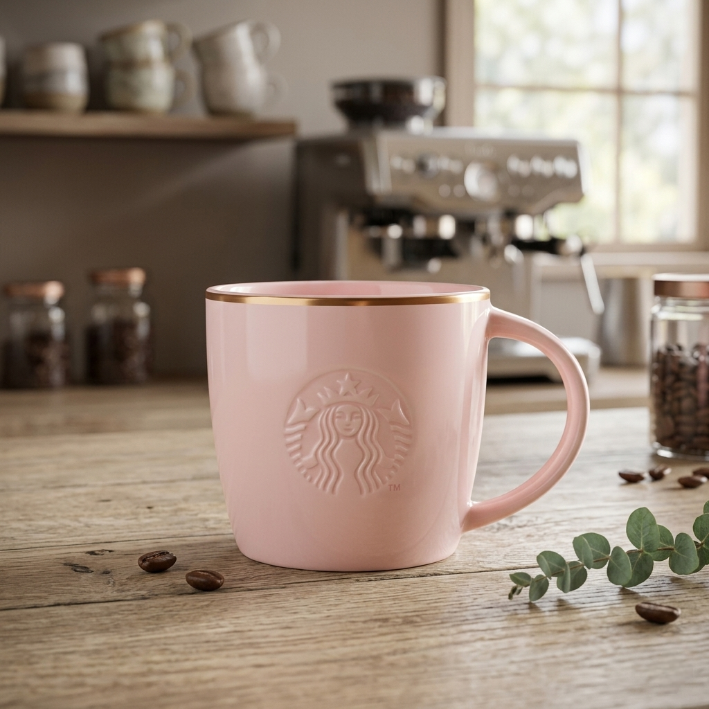 《日本🇯🇵 STARBUCKS Mother's Day 限定系列》金邊Logo馬克杯 355ml